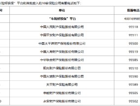 “车险好投保”平台将于1月25日上午10:00正式上线 首批10家大中型财险公司接入